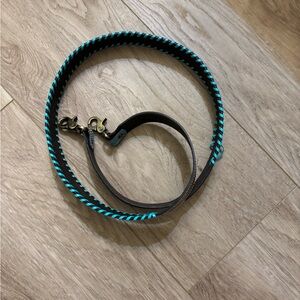 Brown and Teal purse Strap